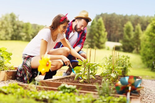 Site inspection during a landscaping complaint review